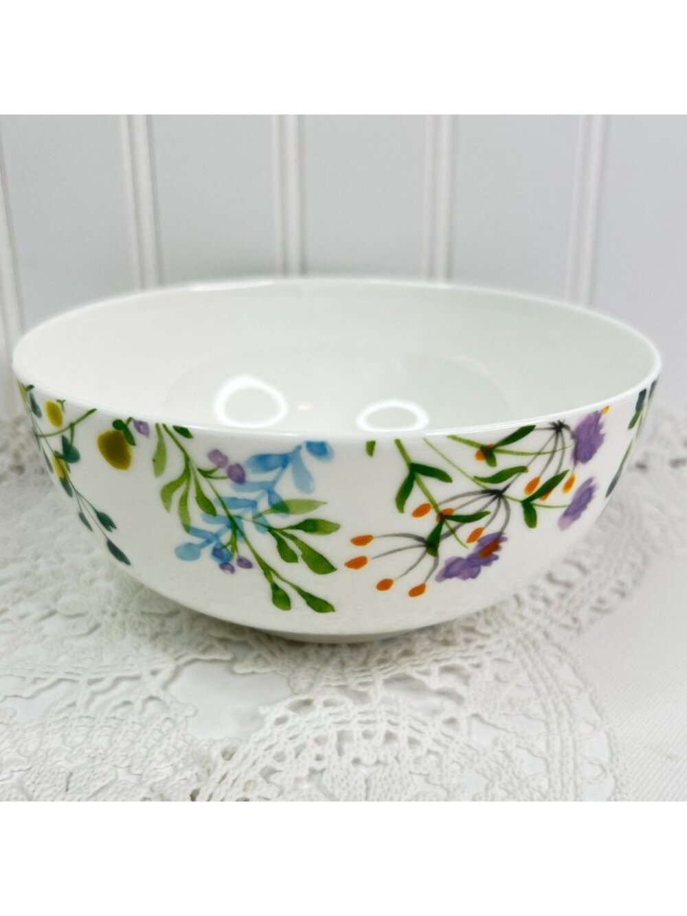 Mikasa Tivoli Garden 6 Soup Cereal Bowls Bone China Spring Floral Dining